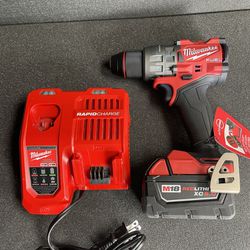 Milwaukee Hammer Drill/Driver + Charger + Battery
