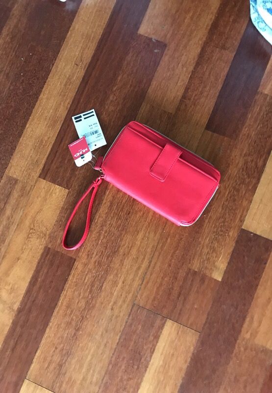 New Nordstrom Red Wristlet