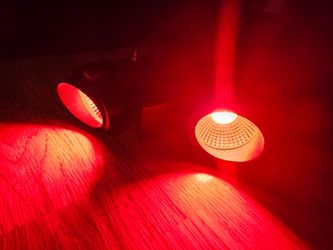 Lot of 2, Halloween Red Landscape Lights Outdoor,  Landscape Lighting with US Plug