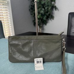 Coach Leather Wristlet