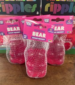 Authentic RMS Crazy Fun Strawberry Scented Sugar Squishy Pink Bear