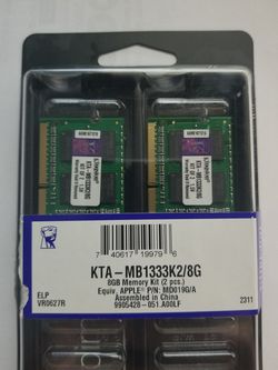 8GB (2 x 4GB) SODIMM Laptop Ram Memory