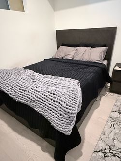 Queen Size Bed Frame With Nightstand