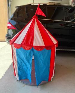 Children's tent, red/blue white