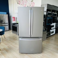 GE 23.1 Cu. Ft. Counter-Depth French-Door Refrigerator Model:GWE23GMNES  39ZR
