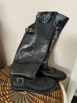 Black Leather Boots