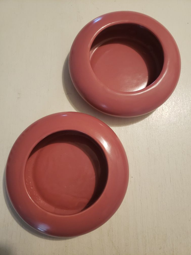 Pink bowls/planters