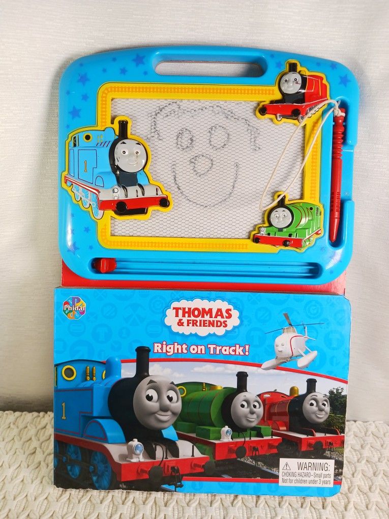 THOMAS & FRIENDS Story Board book Magnetic drawing THOMAS Tank Engine Train