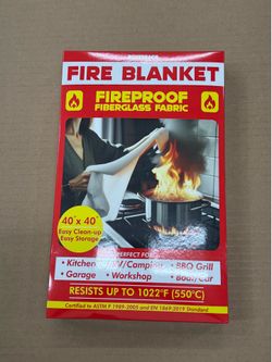 SILVERBACK - FireProof Fiberglass Fabric 40 in x 40 in