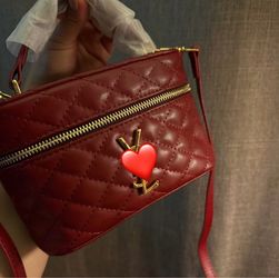 Crossbody Bag / purse maroon/red
