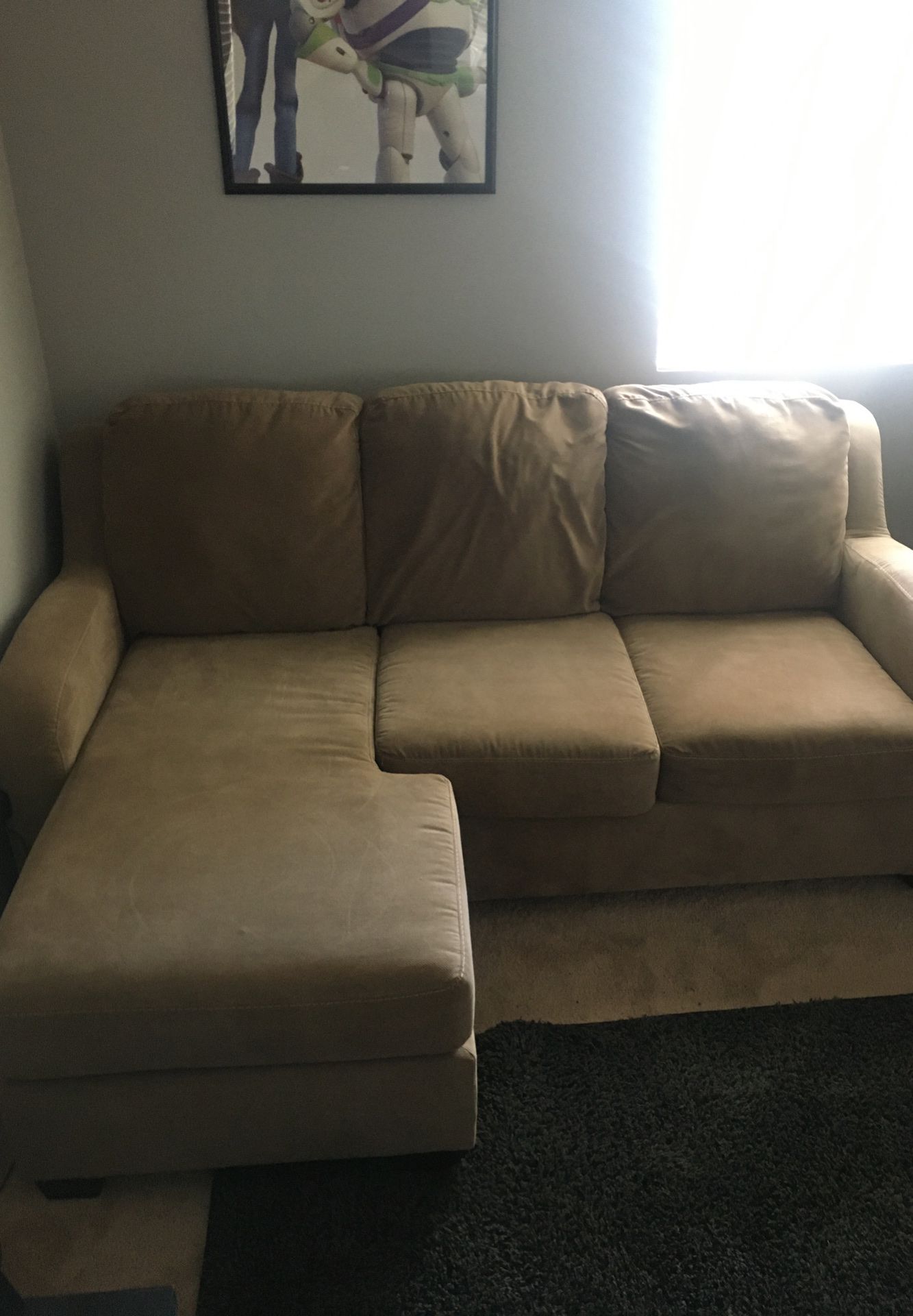 Small sectional. Pull out couch