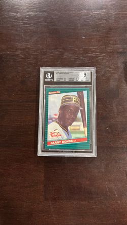 1986 Donruss The Rookies Base Barry Bonds 11 BGS 9