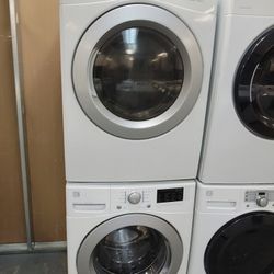 Kenmore Front Loading Washer And Stackable Gas Dryer Set 