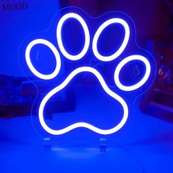 Dog Paw Neon Sign 