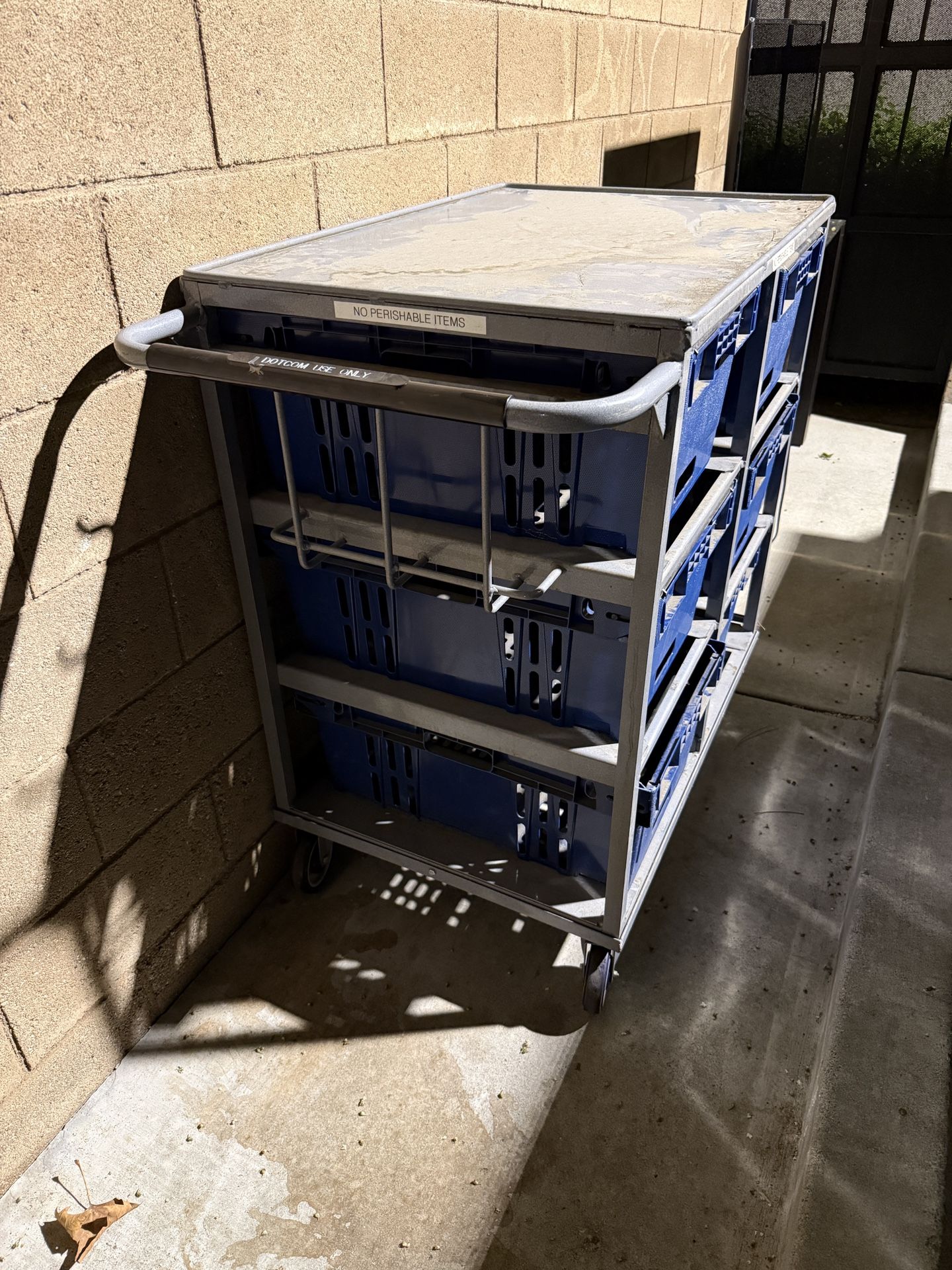 Metal Rolling Cart Storage System
