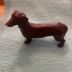 Vintage Bronze Jennings Brothers  Dachshund Dog