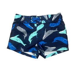 NEW Cat & Jack Baby Boy 3 - 6 months swim  Trunks Blue swimsuit  NWT
