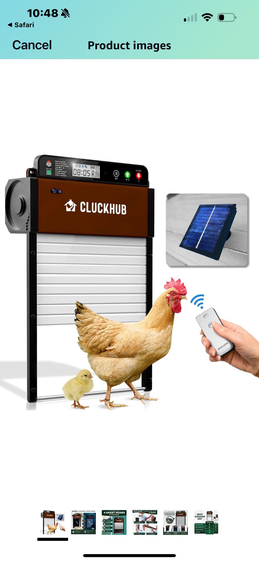 CluckHub Automatic Chicken Coop Door