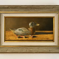 Oil painting on wood panel by Walt Johnston