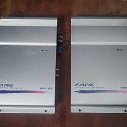 2 Old School Alpine Amplifiers MRH-T305 Amp Amplifier