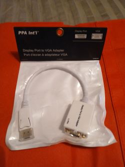 PPA Int'l display port to VGA adapter