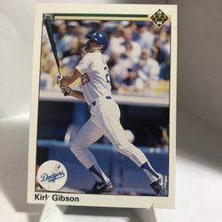 1990 Upper Deck Kirk Gibson Los Angeles Dodgers Card #264