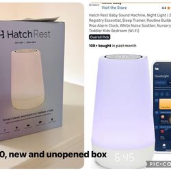 Hatch Sound Machine 2nd Gen  (never Opened) 