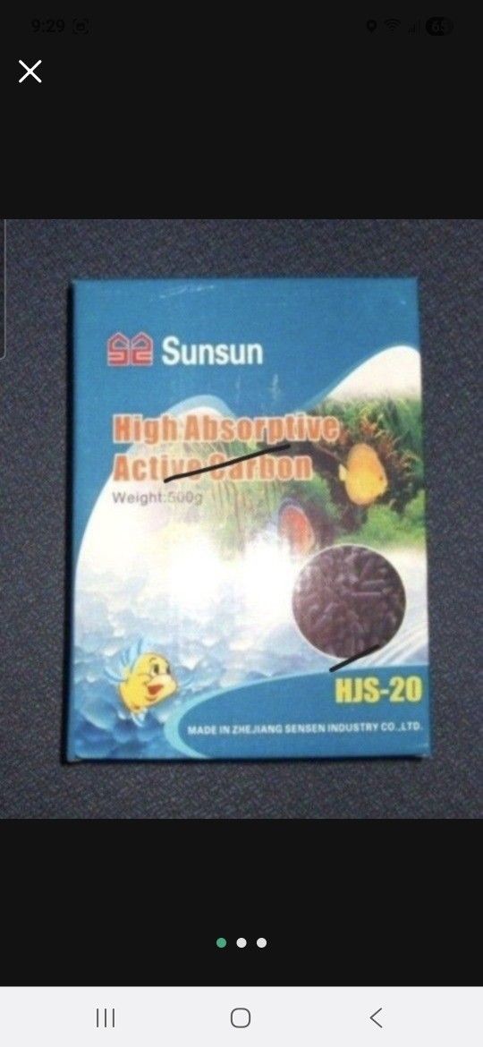 Fish aquarium activated charcoal carbon fish tank water filters 1lb/500grams