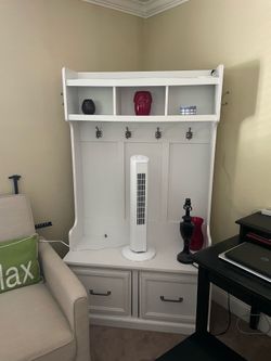 Hall tree with bench and storage