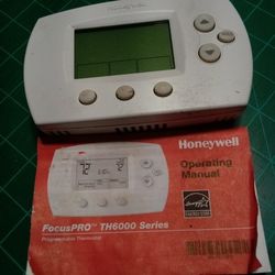 Honeywell Thermostat Focus Pro TH6000