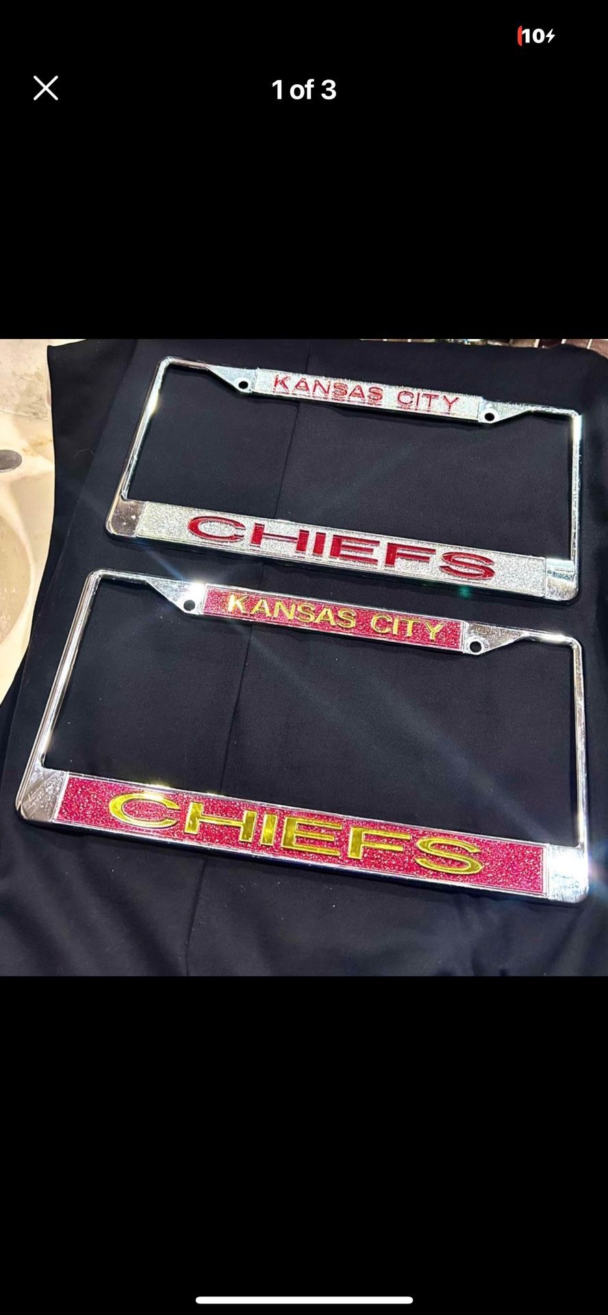 Chiefs License Plate Frame Front And Back