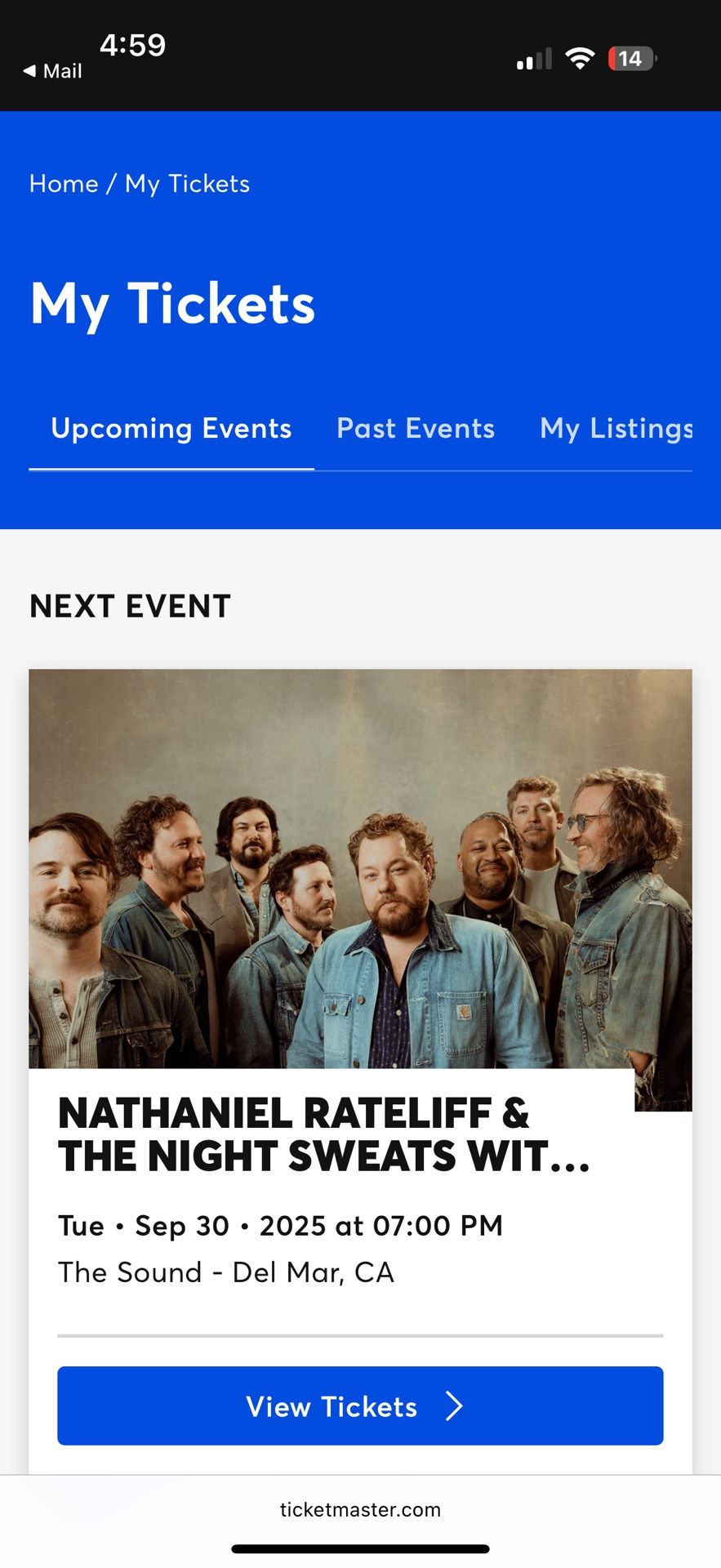 2 Tickets To Nathaniel Rateliff