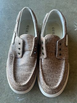 GUESS Metallic Logo Boat Shoes Loafers