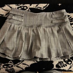 plaid mini skirt 