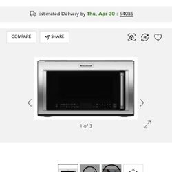 Kitchen aide Over-the-range microwave 