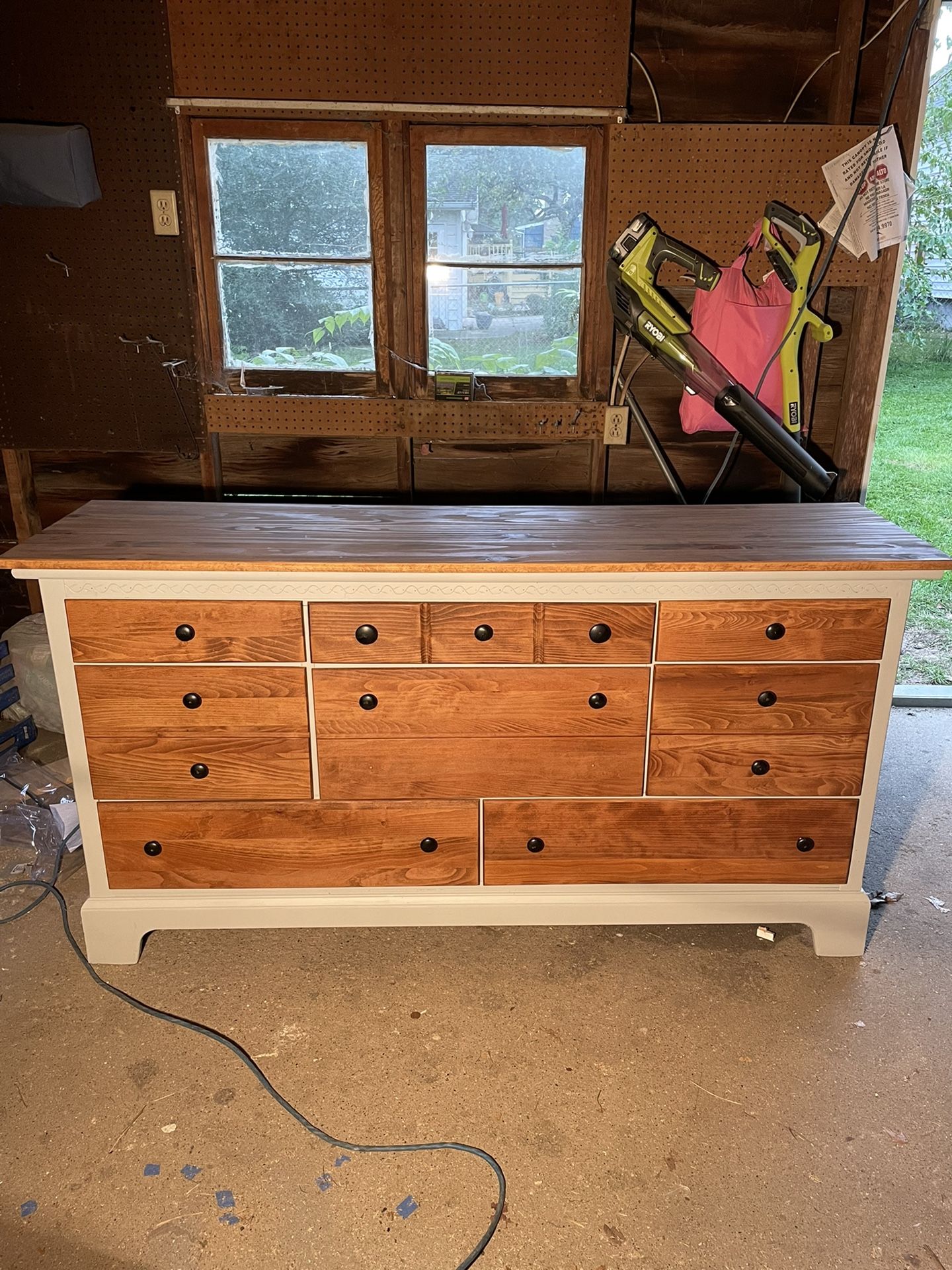 Refinished 8 Drawer Dresser