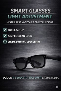 Met@ Glasses LED light removal-Mobile Install