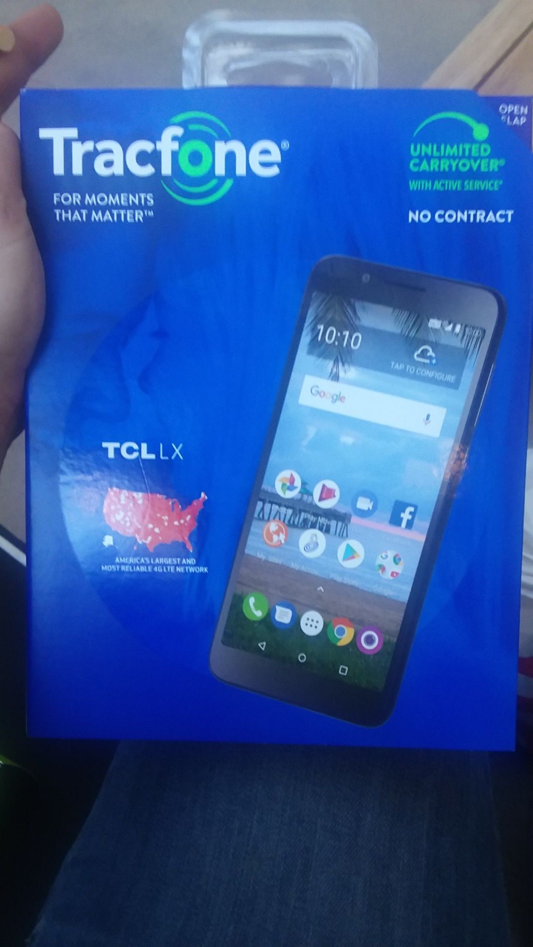 TRACFONE PREPAID ANDROID SMART PHONE TCL LX BRAND NEW IN BOX W/SIM AS SHOWN IN PIX