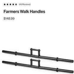 Farmer Carries Strongman Gym Weightlifting Equipment