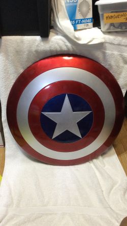 Used 2016 HASBRO MARVEL LEGEND SERIES CAPTAIN AMERICA FULL SCALE SHIELD,  For Display Or Cosplay