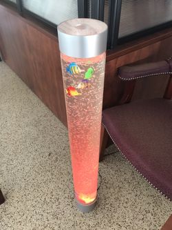 Bubble Tubes with Fish and colored lights