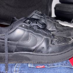 Air Force Ones Black  Kids 