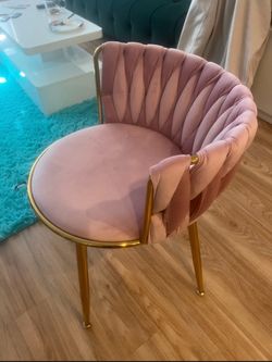 Pink Velvet Accent Chairs