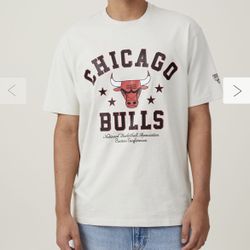 Large Chicago Bulls men’s COTTON:ON NBA Chicago Bulls Loose Fit T-Shirt
