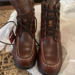 (new In Box)DieHard Men's Tundra Moc Toe Fire and Safety Boot, Brown,