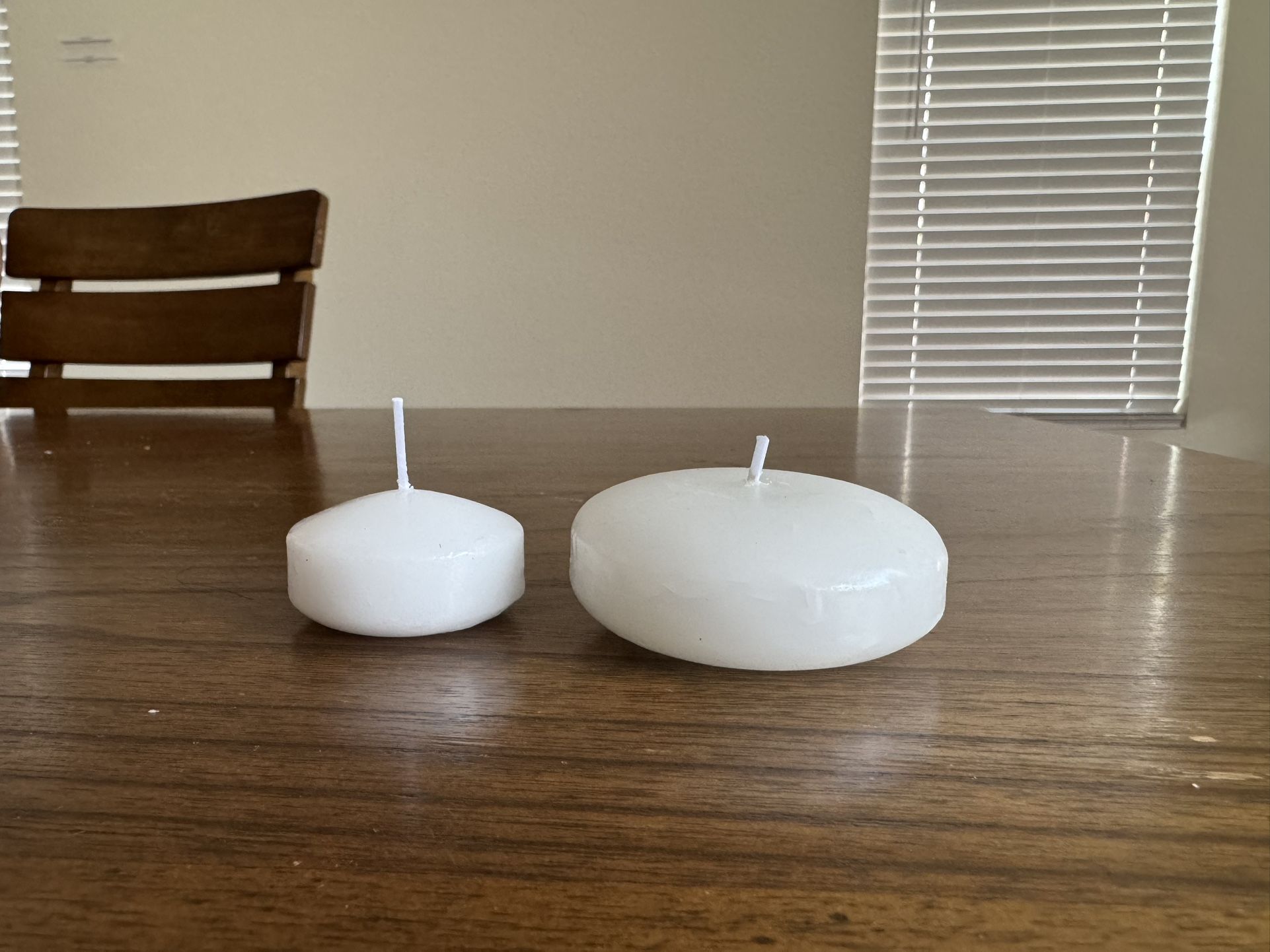 Floating White Candles