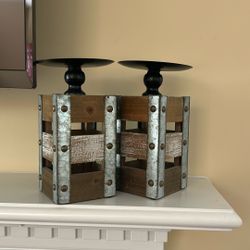 2 Pcs Candle Holders 