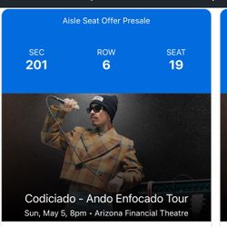 Codiciado Tickets 