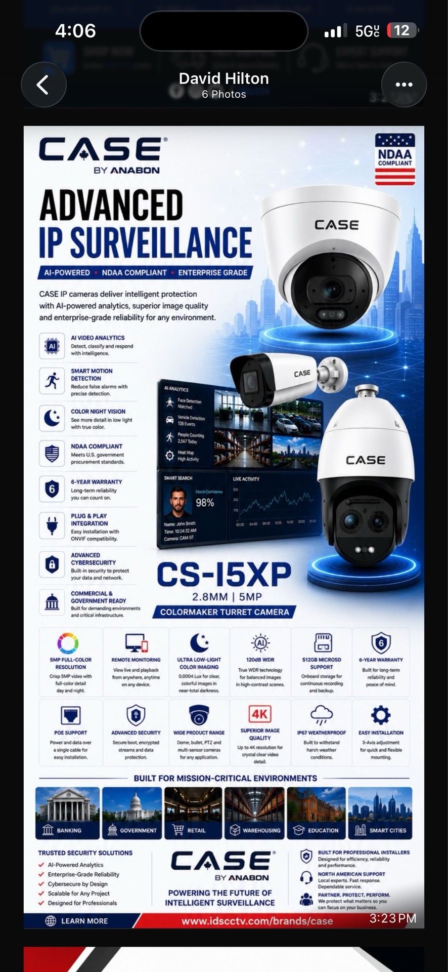 Wireless PTZ Security Camera