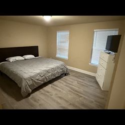 King sized bed frame and mattress